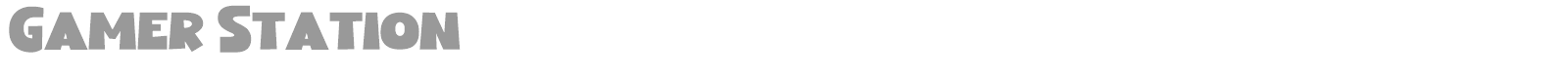 Gamer Station font preview